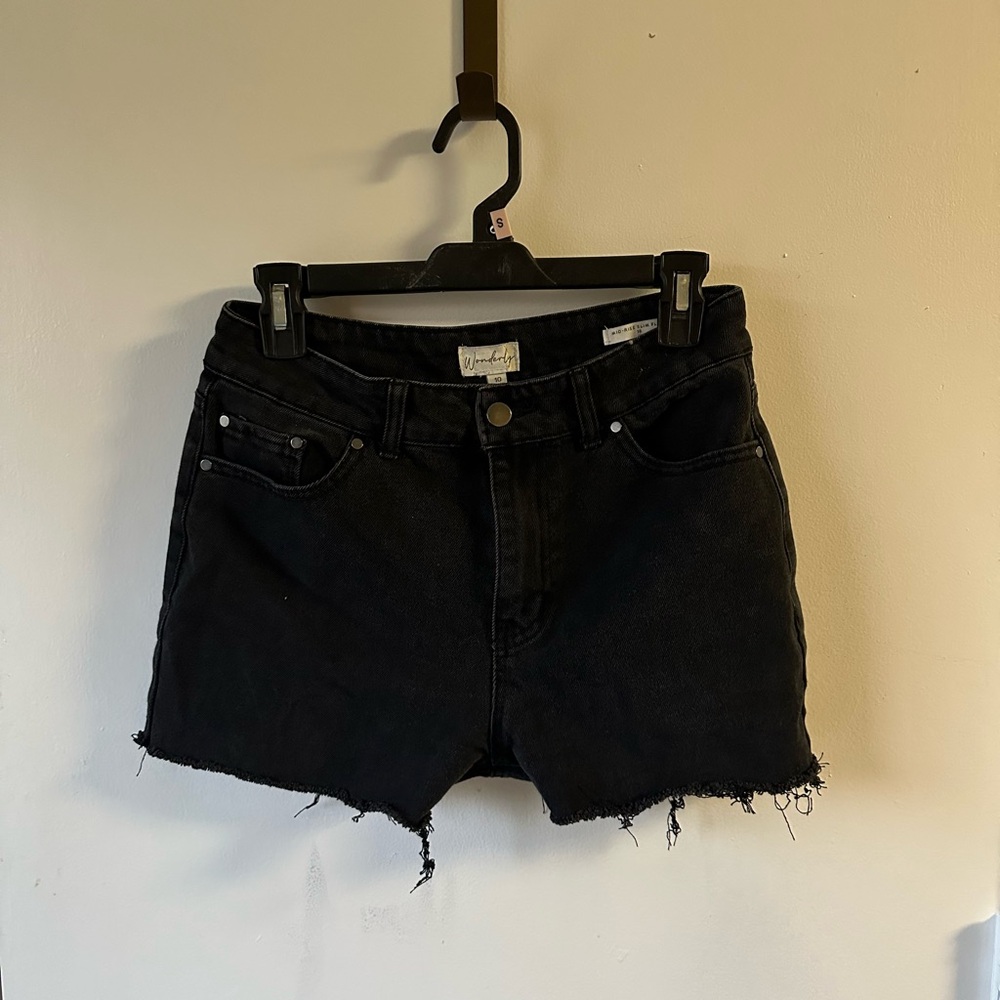 Wonderly Black Jean Shorts